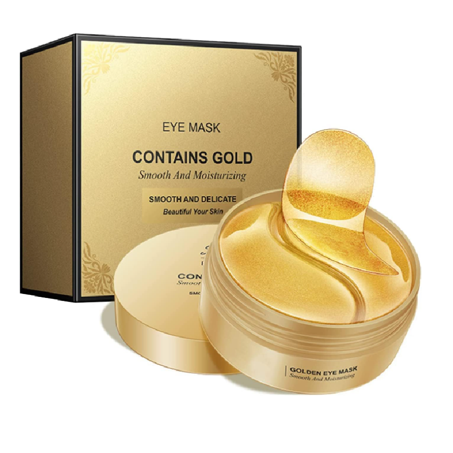 Parches de Ojos 24k con Colágeno - 60 Piezas (30 Pares)